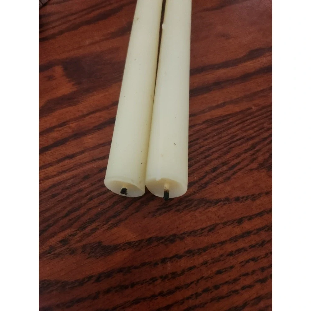 Vintage Cathedral Candle Co Blessed‎ Candles White 10.25 Religious Catholic M6